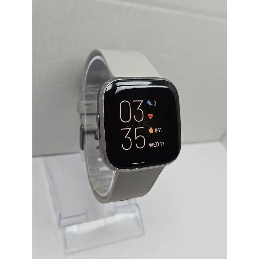 Fitbit Versa 2 Smartwatch Gray 40mm Alexa WR50M Always On Display No Charger